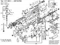 Bosch 0 601 584 862 GST 85 PAE Jig Saw 110 V / GB Spare Parts GST85PAE
